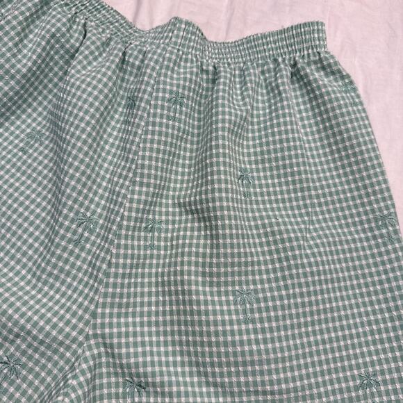 Green gingham capris vintage - Picture 3 of 7